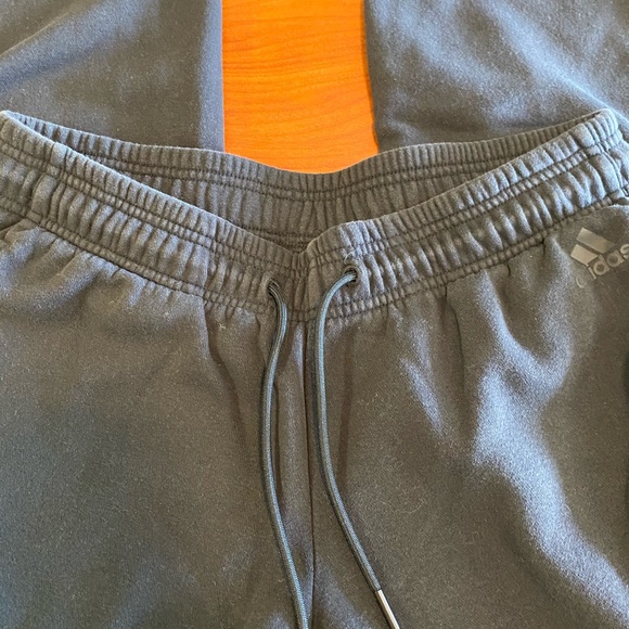 Adidas 3 Stripe Black and White Sweats Size M - Picture 5 of 6